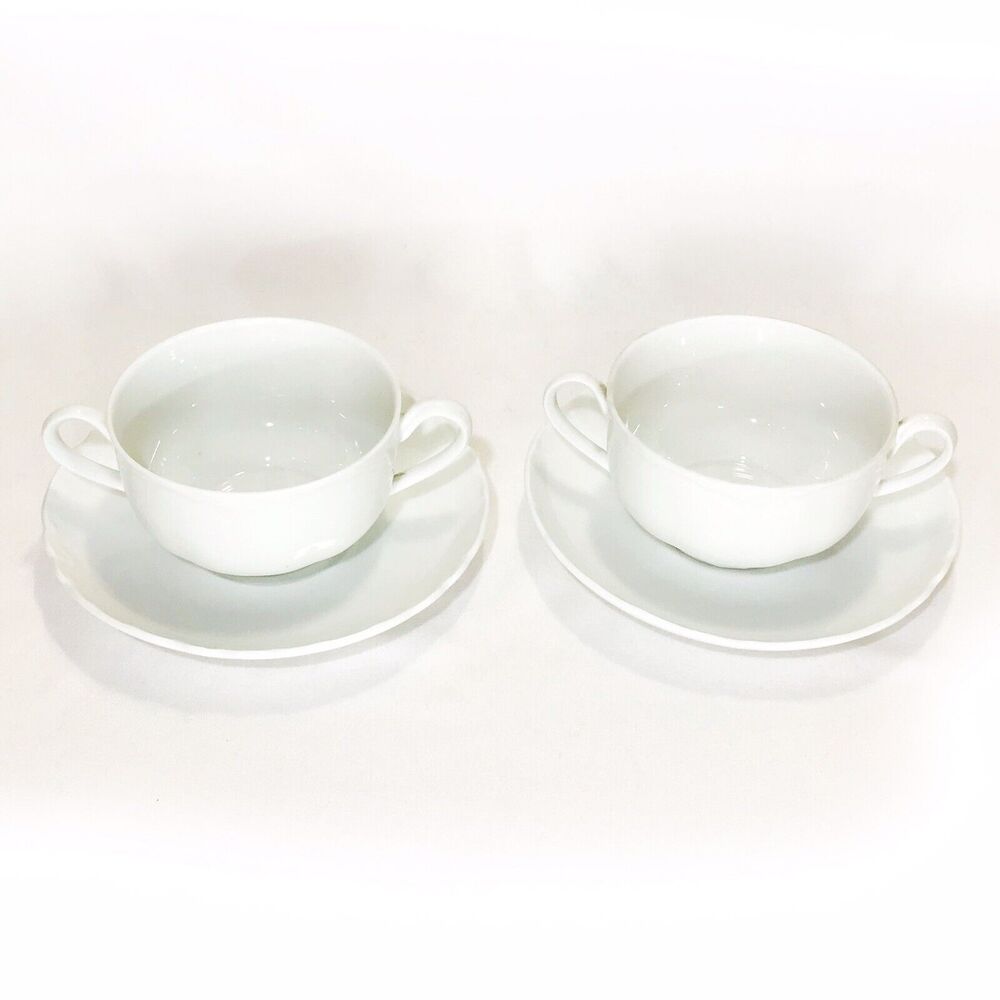 Antique O & E G Oscar and Edgar Gutherz Royal Austria Cream Soup Cup and Saucer - Picture 3 of 6